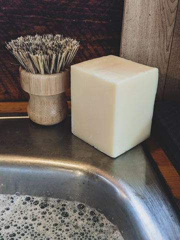 Solid Dish Soap Big Block | Rosemary, Lemongrass + Sweet Orange Dish Soap