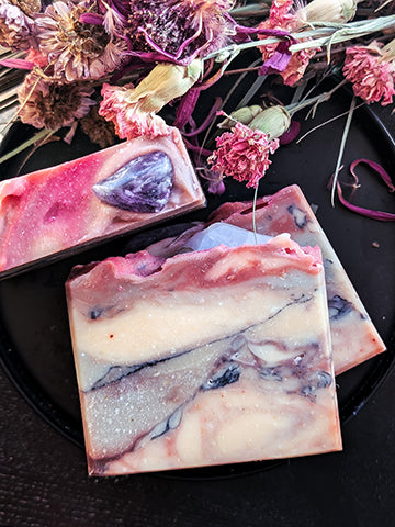 Elder + Amethyst Goat Milk Soap